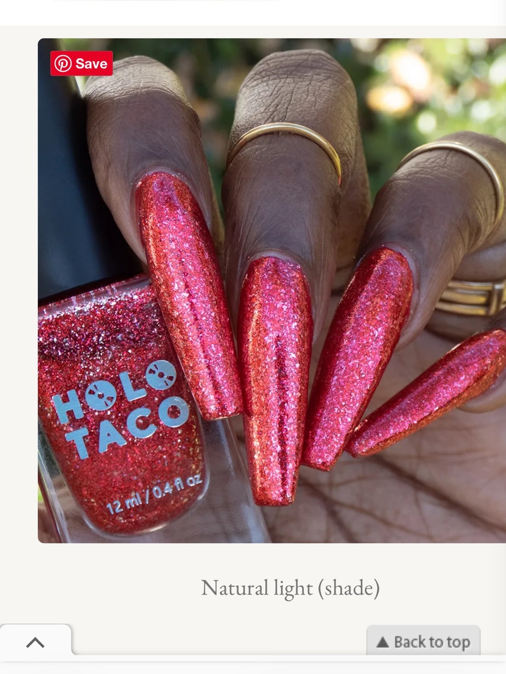Holo Taco Favourite Sister ❤️ Limited Edition Ruby Red Holo • RETIRED COLOR